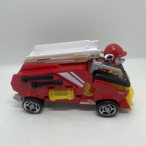 Paw Patrol The Mighty Movie Light up Sounds Fire Truck And Marshall Figure Works